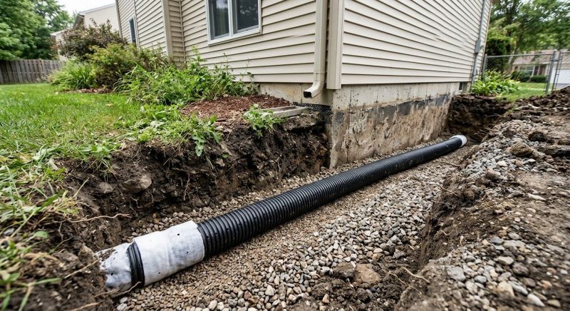 Underground Drain Installation in Tuscaloosa, AL