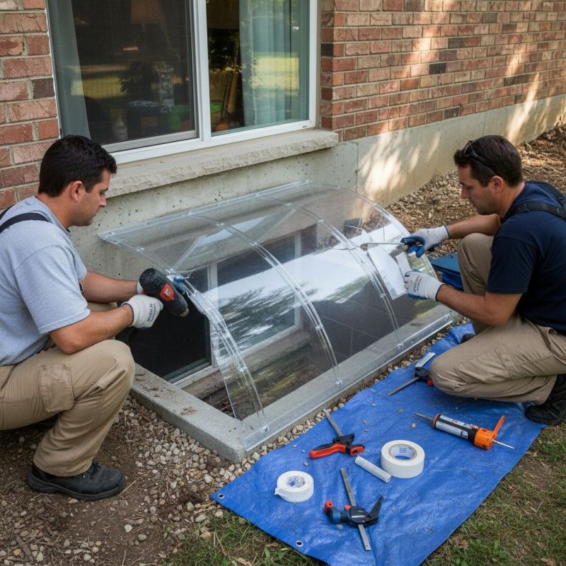 Local Window Well Installation pros at work