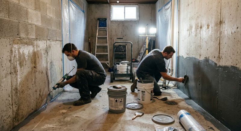 Basement Walls Waterproofing in Birmingham, AL