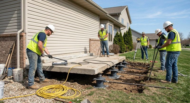 Sinking Foundation Lifting in Columbus, OH