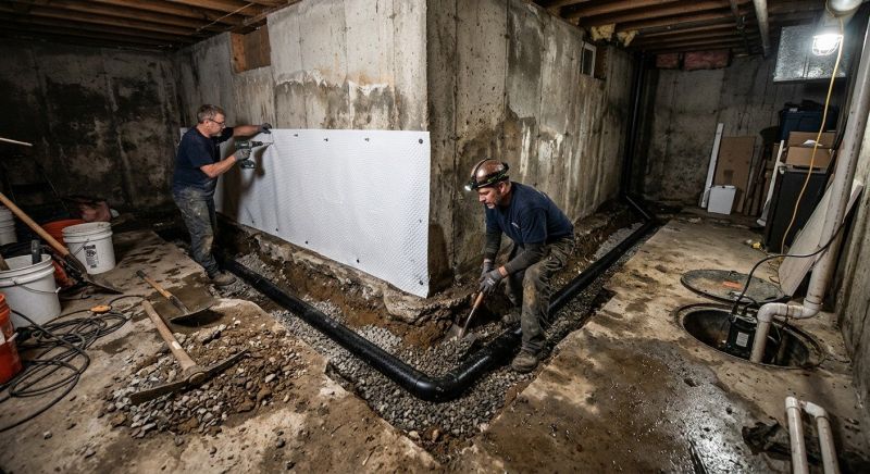 Wet Basement Solutions in Columbus, OH